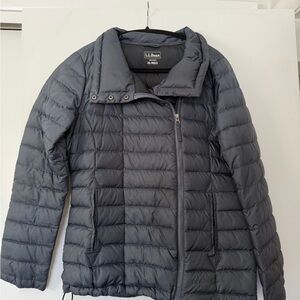 L.L. Bean Charcoal Quilted Jacket